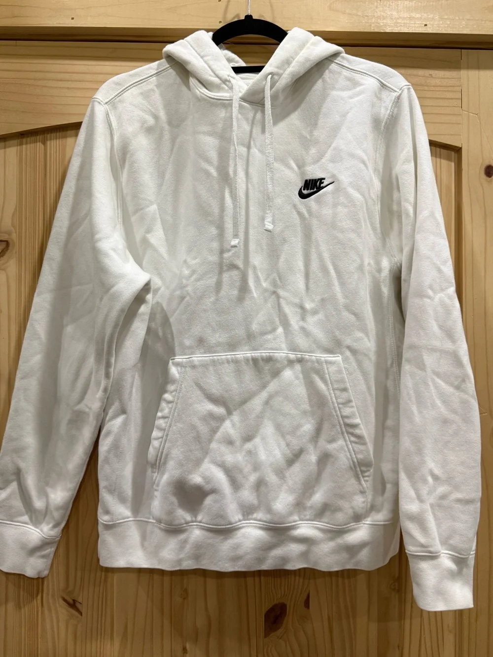 Nike Men's White Pullover Hoodie
